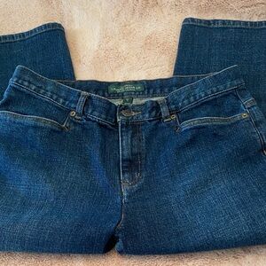 Ralph Lauren LRL Deep Blue Classic Mid-calf Jeans